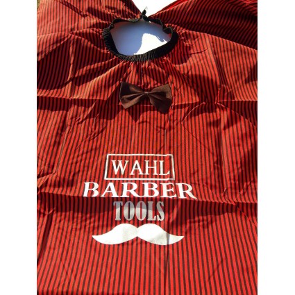 Peleryna do strzyżenia włosów BARBER / czerwona