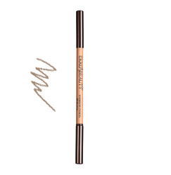 Олівець для брів восковий стійкий із щіточкою EKKOBEAUTY / Light brown