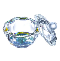 Glass cup with lid - chameleon
