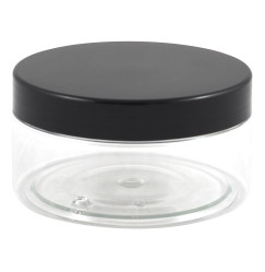 Storage jar with lid, 1 piece / black lid / 10 ml