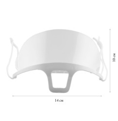 Protective transparent plastic face mask