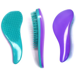 Расческа для волос Tangle teezer / фиолетово-мятная
