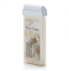 Depilatory wax in a cartridge ItalWax 100 ml / cassette - white chocolate