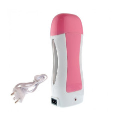 Cartridge wax melter for depilation for 1 cassette / white-pink