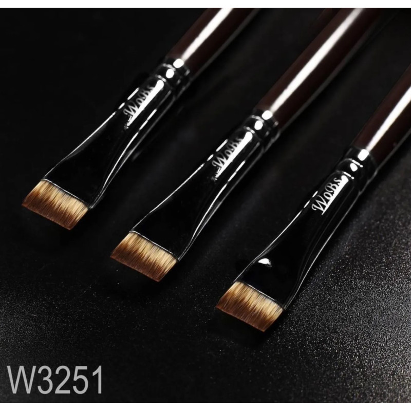 Кисть прямая широкая для бровей WoBs / W3251