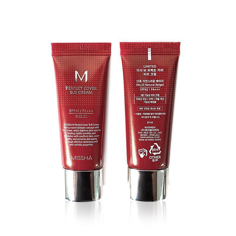 Missha BB Cream M Perfect Cover No. 21 light beige, 20 ml