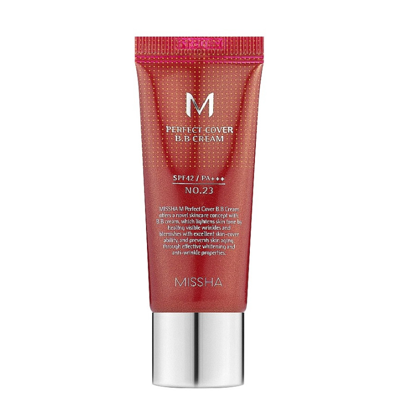 Тональний крем Missha BB-крем M Perfect Cover №23 натуральний беж, 20 мл