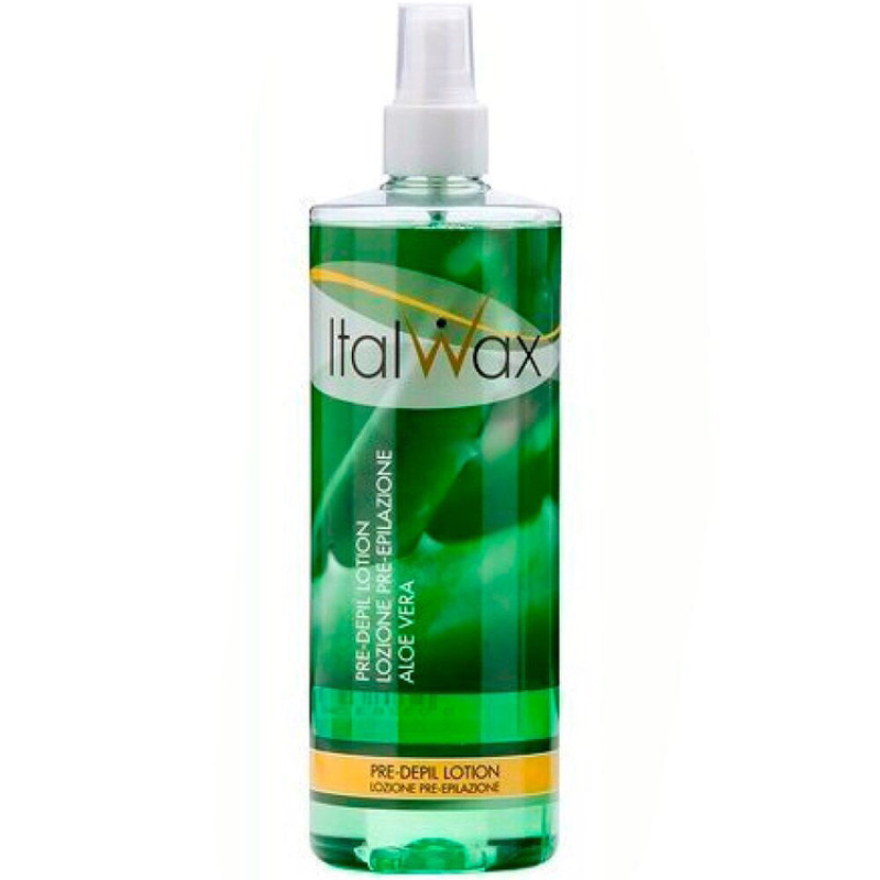 Лосьйон-спрей до депіляції з алое віра Italwax Pre Wax Lotion / Aloe, 500 мл