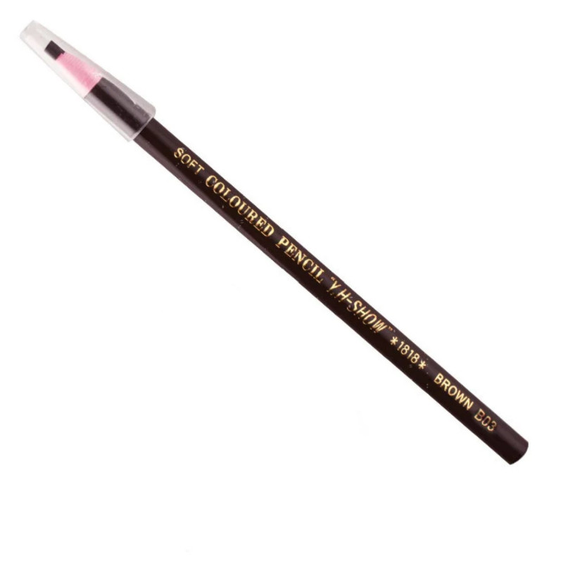 Олівець для брів самозаточувальний - Cosmetic art 1818 - №9 - brown