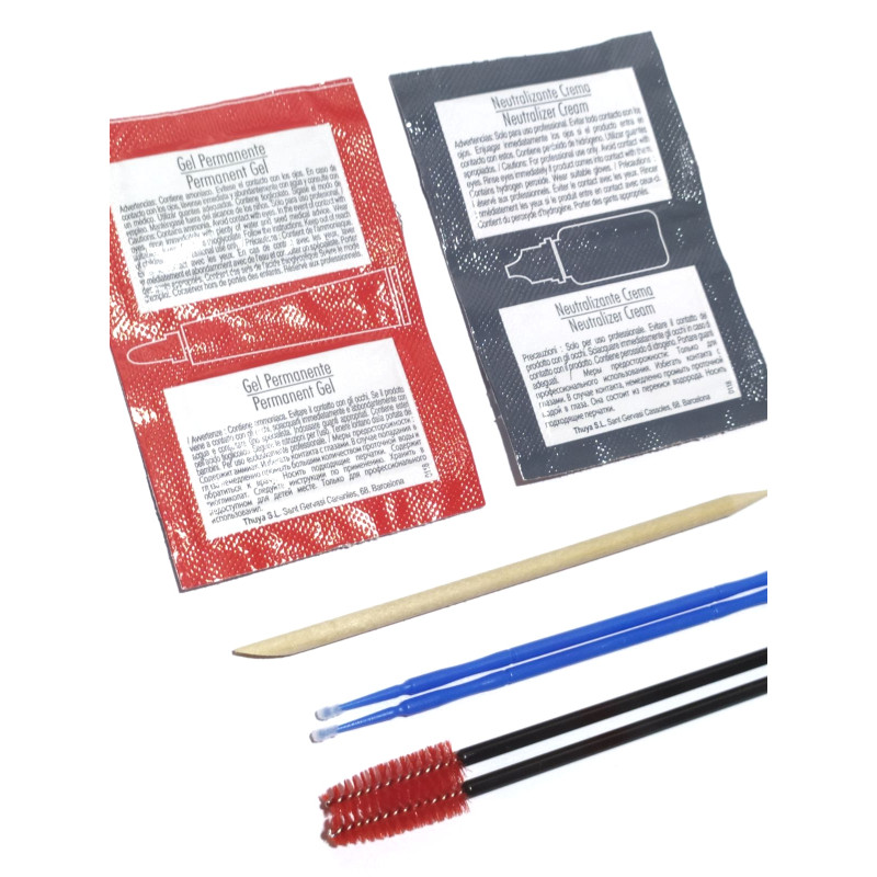 Zestaw Thuya (żel trwały, 2 ml + neutralizator w kremie, 2 ml) / MINI ZESTAW (czerwony)
