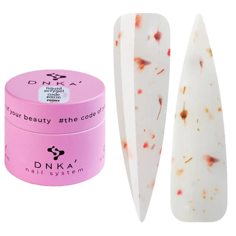 Акрил-гель для ногтей DNKa / Liquid Acrygel / #0036 Peony, 15 мл