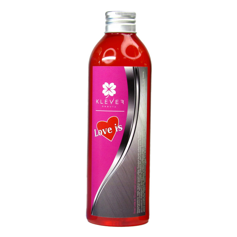 Antyseptyczne różowe mydło Klever Beauty/Love Is, 250 ml
