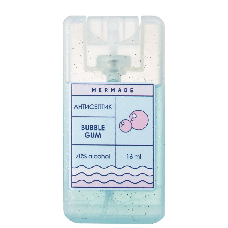 Антисептик для рук MERMADE / Bubble Gum / міні-спрей, 16 мл