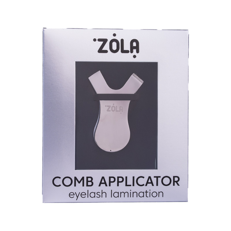 Аплікатор-гребінь металевий ZOLA - COMB Applicator - СРІБЛО