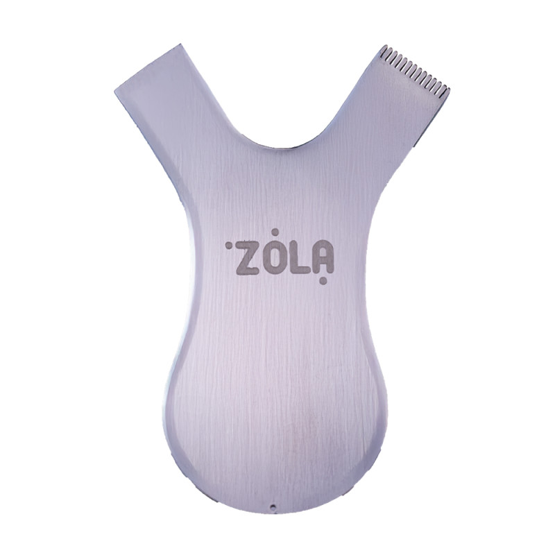 Аплікатор-гребінь металевий ZOLA - COMB Applicator - СРІБЛО