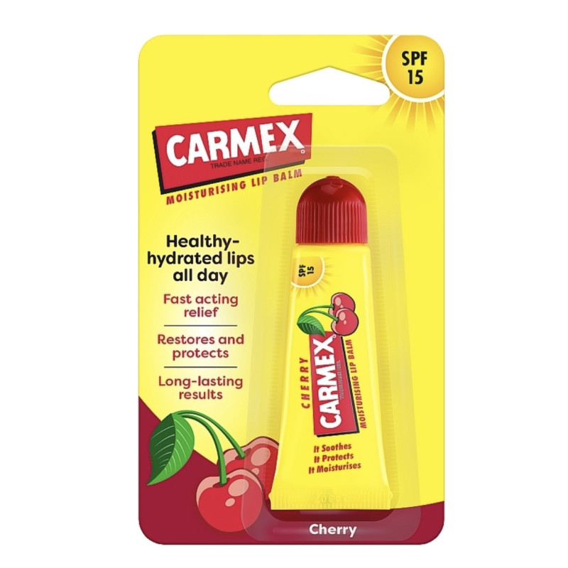 Бальзам для губ Carmex / Lip Balm / Cherry SPF15 / (м'яка туба) вишня, 10 г