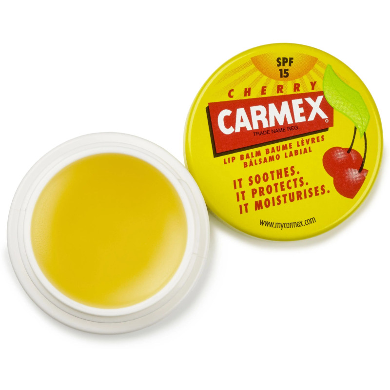 Бальзам для губ Carmex / Lip Balm / Cherry SPF15 / (в БАНОЧКЕ) вишня, 7,5 г