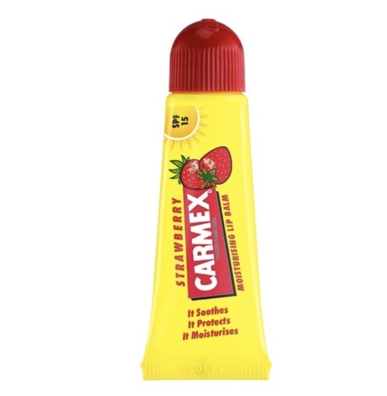 Lip balm Carmex / Lip Balm / Strawberry SPF15 / (soft tube) strawberry, 10 g