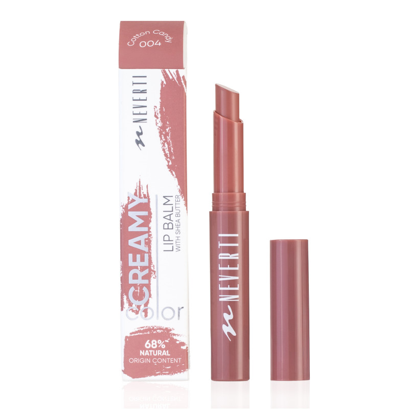 Lip balm Neverti - Creamy Color (NP704) - №004 Cotton Candy