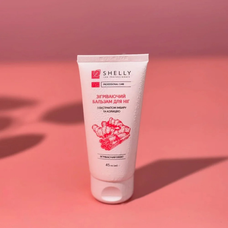 Shelly Rozgrzewający balsam do stóp z ekstraktem z imbiru i cynamonu, 45 ml