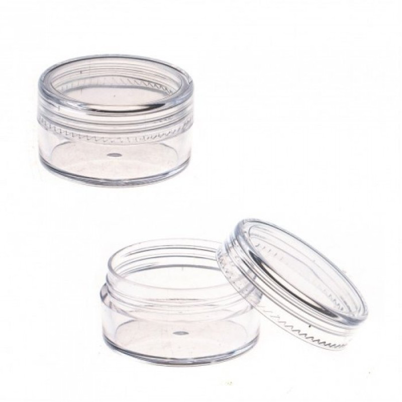 Jar with lid for storage, 1 piece / transparent / 10 g