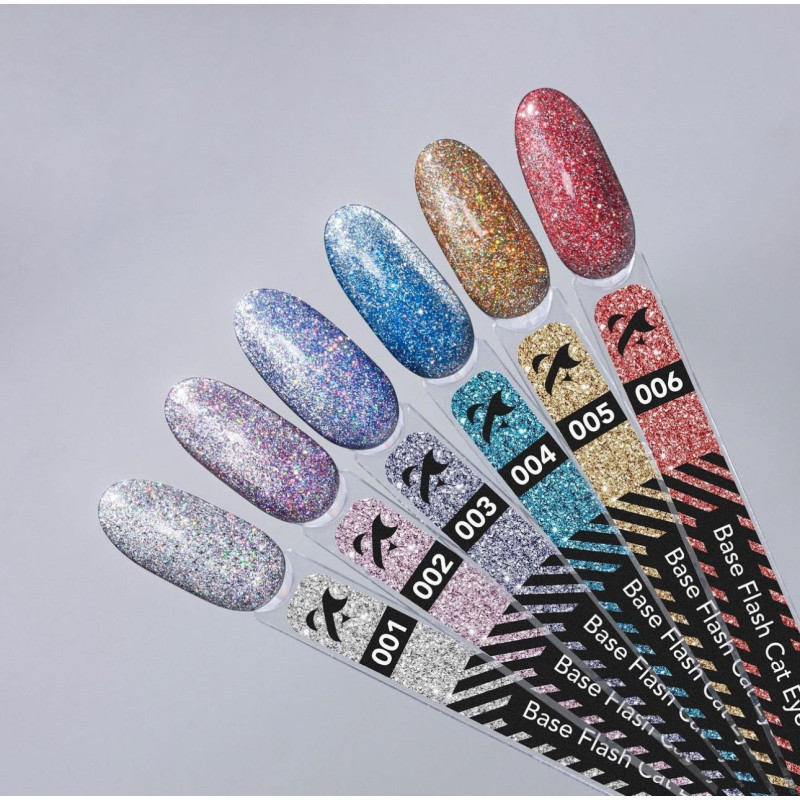 Base for gel polish reflective F.O.X / Base Flash Cat Eye / 002, 7 ml