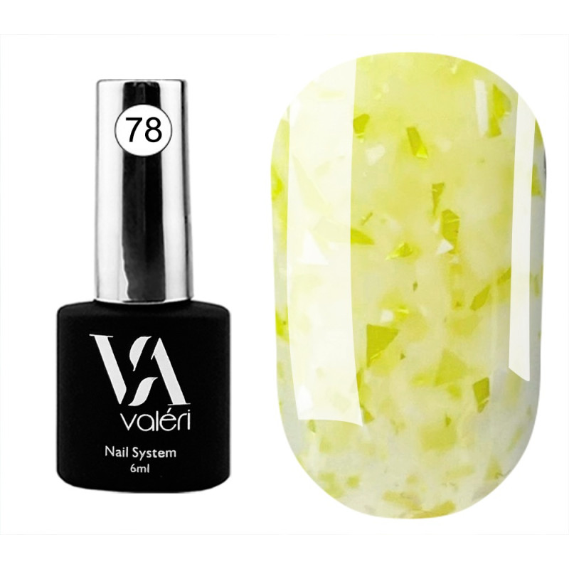Baza pod lakier hybrydowy VALERI Flakes Base / №78, 6 ml