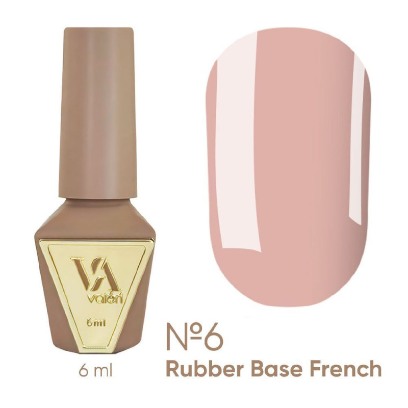 База для гель-лака VALERI - Rubber Base French - №006, 6 мл