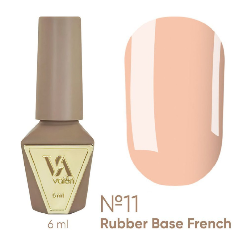 База для гель-лака VALERI - Rubber Base French - №011, 6 мл