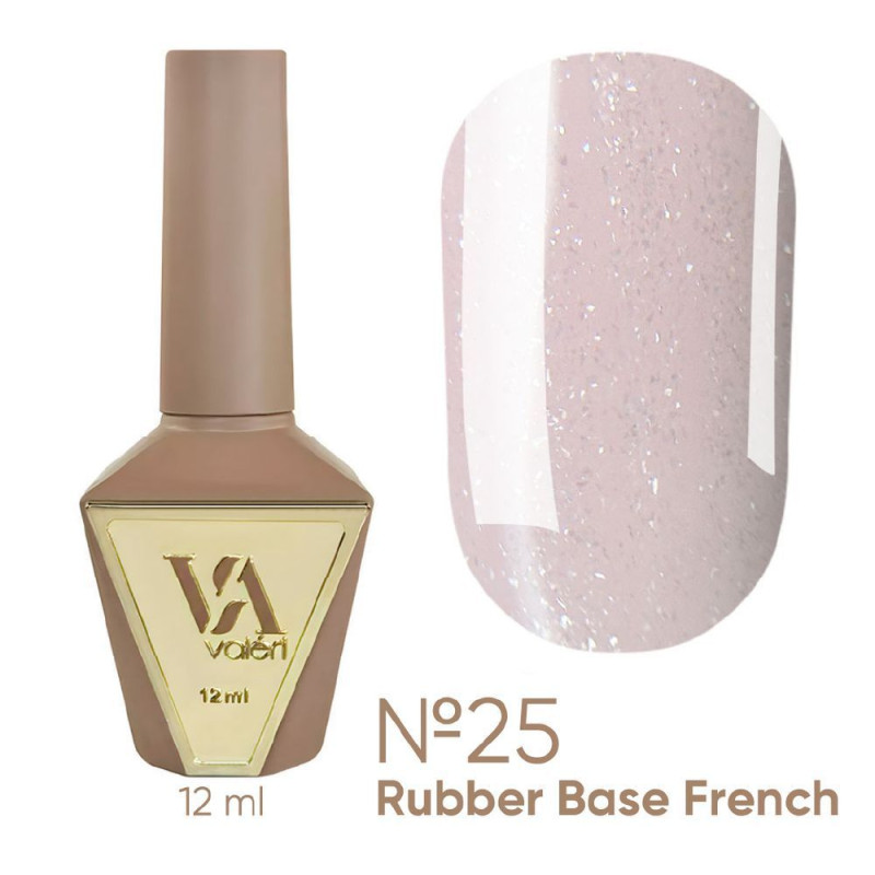База для гель-лаку VALERI - Rubber Base French - №025, 12 мл