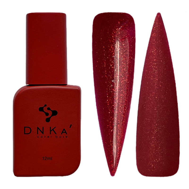 База камуфлирующая DNKa Cover Base / №0005 Daring (винный с золотым и красным шиммером), 12 мл