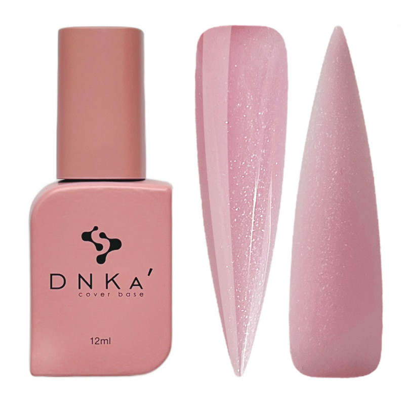 Base camouflage DNKa Cover Base / №0009 Nice (light pink with silver shimmer), 12 ml