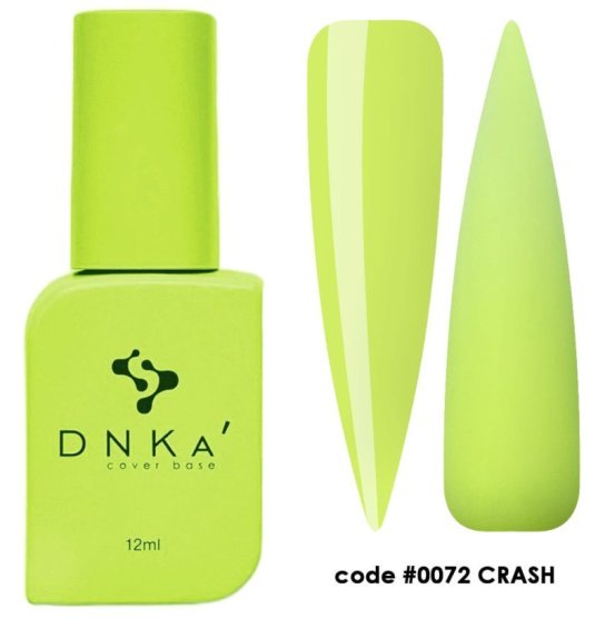 База камуфлирующая DNKa Cover Base / №0072 Crash (кислотный лаймово-желтый), 12 мл