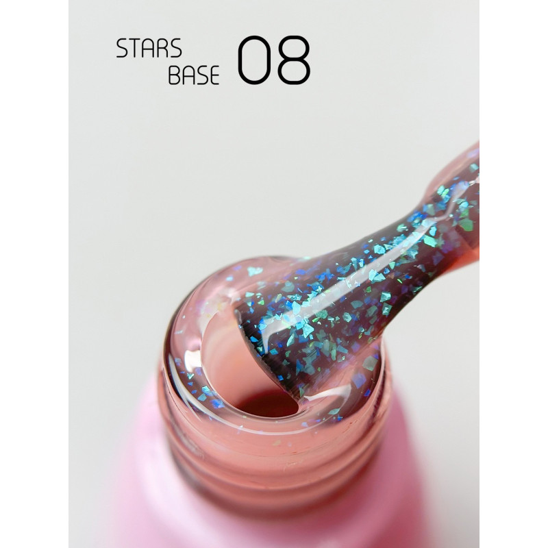 База с поталью для гель-лака Toki Toki / Stars Base SB08, 5 мл