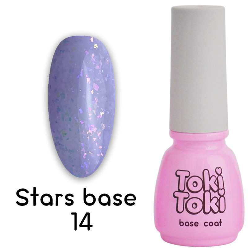 Base with gold leaf for gel polish Toki Toki / Stars Base SB14, 5 ml