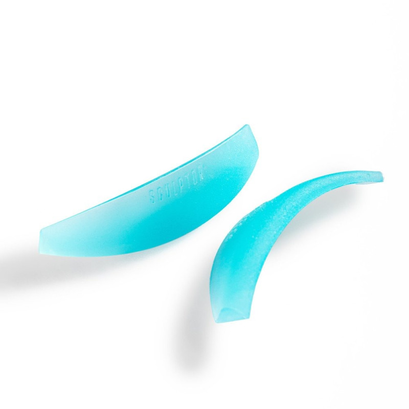 Бігуді силіконові Sculptor Lash OPEN LOOK - "Aqua" (4 пари) - бірюзові