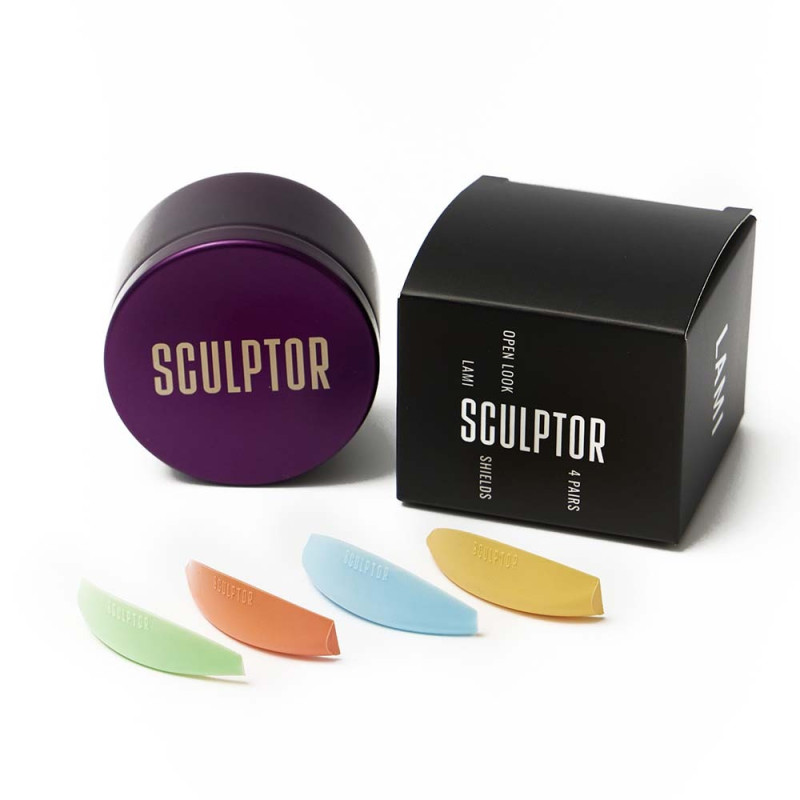 Бигуди силиконовые Sculptor Lash  OPEN LOOK / "COLOR МIХ" (4 пары)