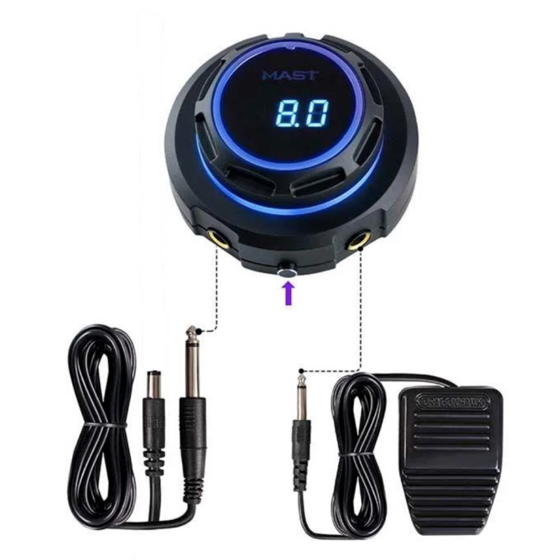 Power supply for tattoo machines Mast Halo P1216 / black