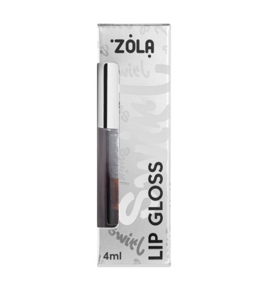 Блеск для губ ZOLA - SWIRL Lip Gloss - BROWNIE, 4 мл
