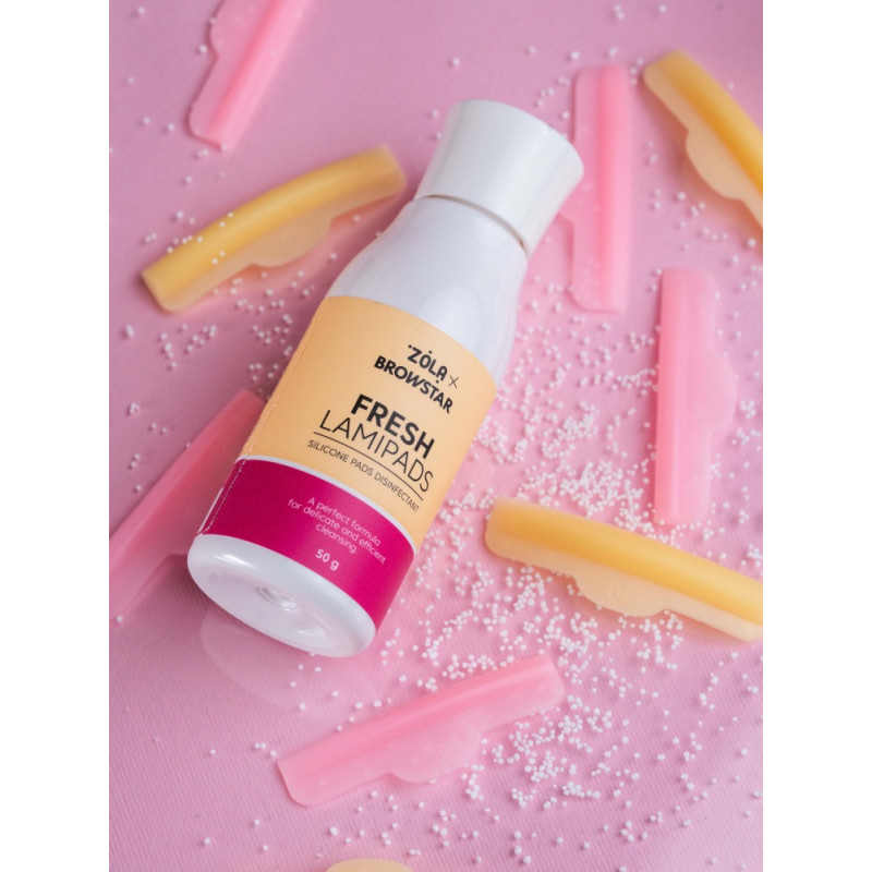 Дезинфицирующие средство для силиконовых валиков ZOLA x Browstar - Fresh Lamipads, 50 г