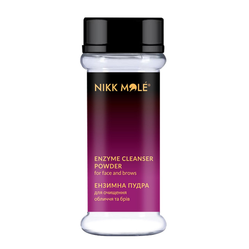 Энзимная очищающая пудра для бровей и ресниц Nikk Mole Enzyme Cleanser Powder 3в1, 50 г