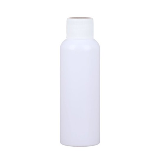 Butelka na płyn, pojemnik na kosmetyki - biała z białą pokrywką, 50 ml
