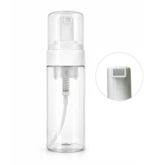 Foaming Agent Bottle, Cosmetic Container - Transparent, 150 ml
