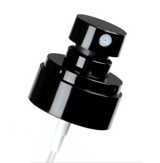 Spray bottle, fine mist spray - black and transparent, 100 ml