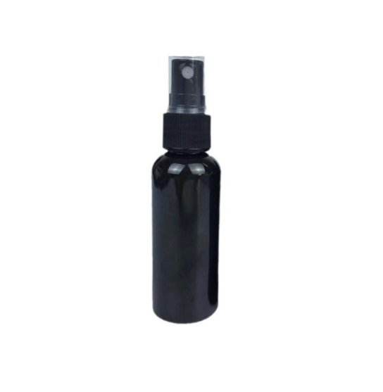 Spray bottle, cosmetic packaging - black, 50 ml