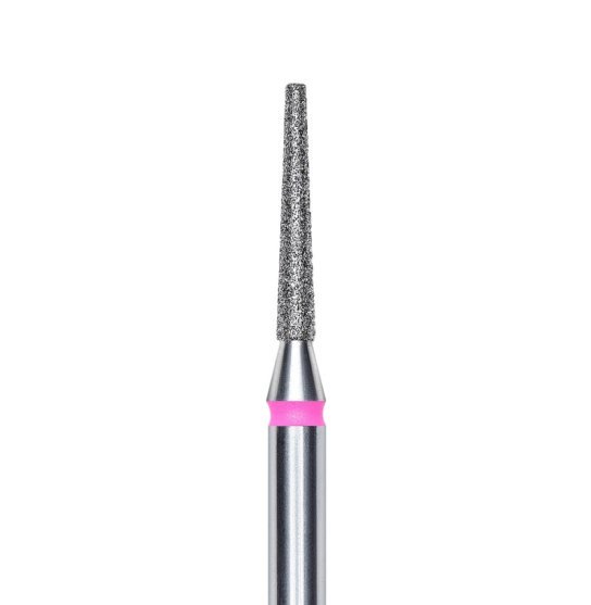 Frez diamentowy stożkowy obcięty 1,6 mm / czerwony STALEKS PRO / FA70R016/10K