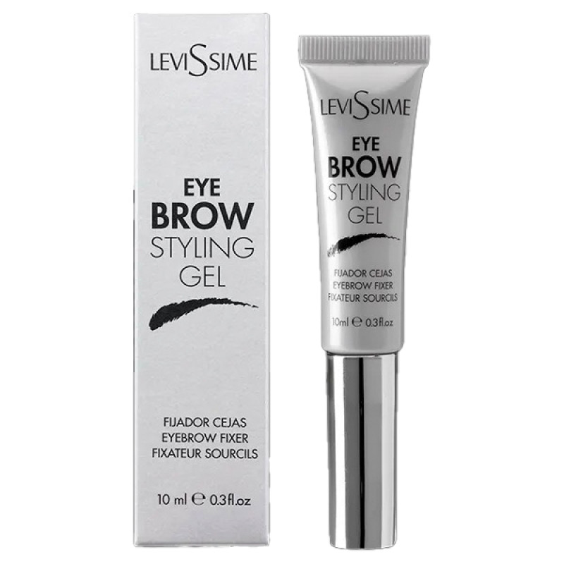 Transparent eyebrow fixing gel Levissime / Eye Brow Styling Gel, 10 ml