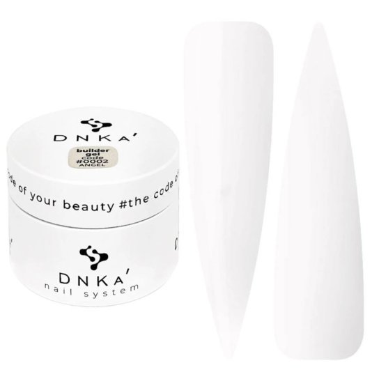 Гель для нарощування DNKa Builder Gel / №0002 Angel (молочный), 30 мл