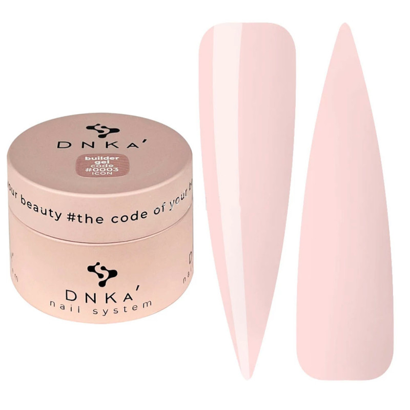 Gel for extensions DNKa Builder Gel / No. 0003 Icon (pink), 30 ml