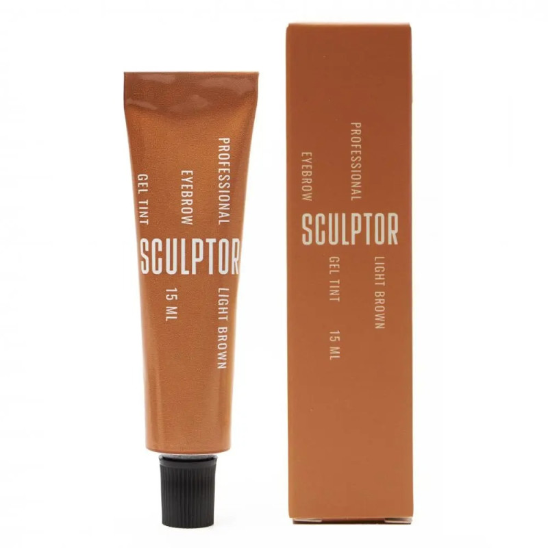 Гель-краска для окрашивания бровей Sculptor Lash / Eyebrow Gel Tint / Light brown, 15 мл